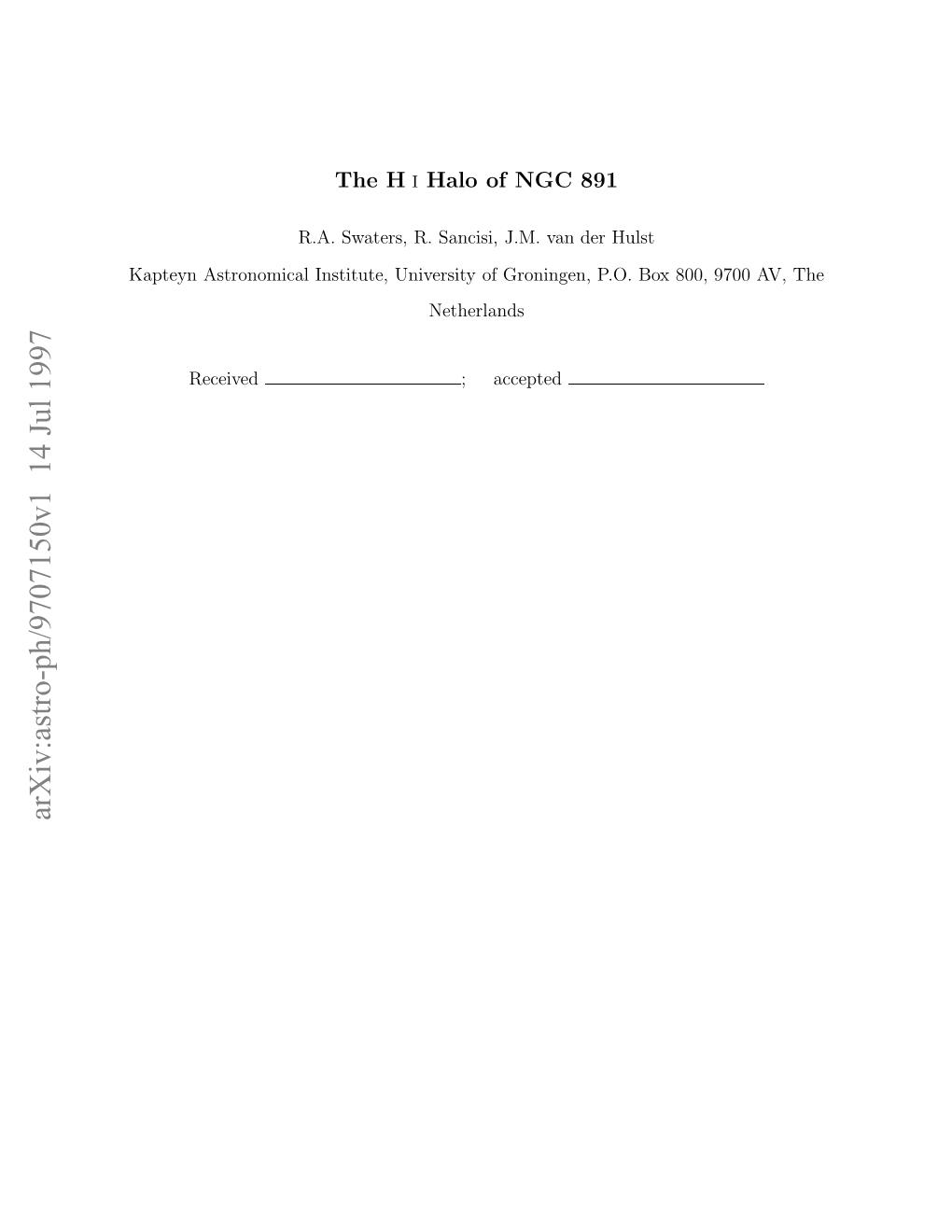 The HI Halo of NGC