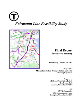 Fairmount Line Feasibility Study