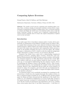 Computing Sphere Eversions