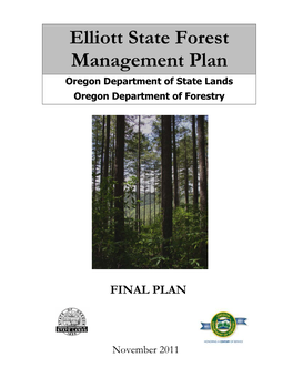 Final Elliott State Forest 2011 Management Plan