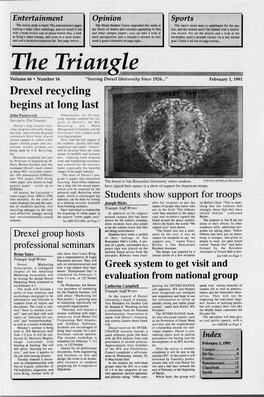 Drexel Recycling Begins at Long Last