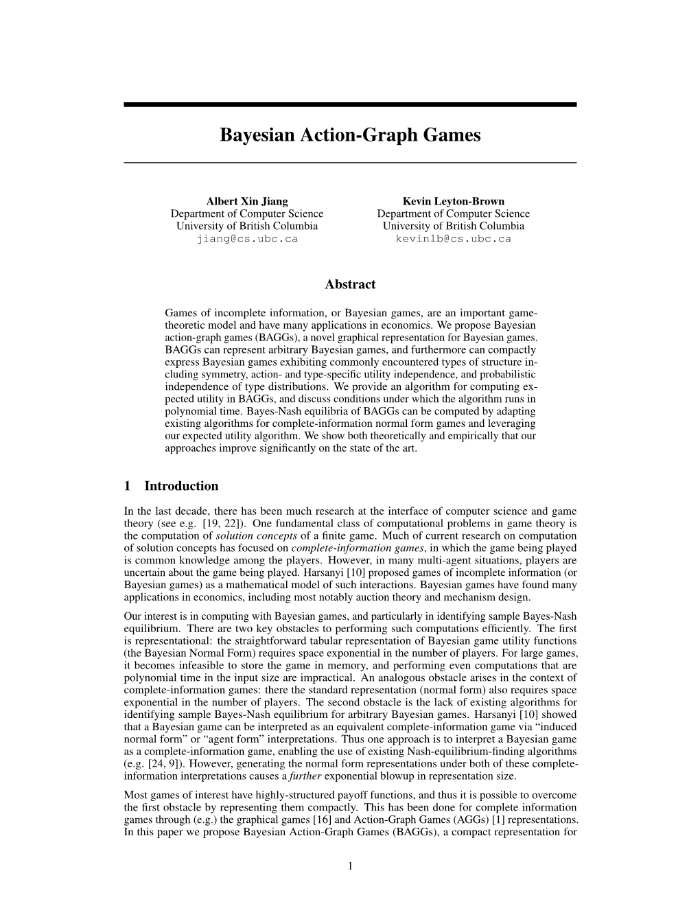 Bayesian Action-Graph Games