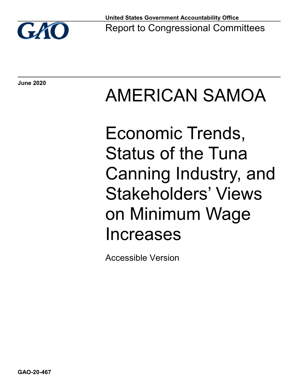 GAO-20-467, Accessible Version, American Samoa