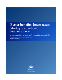 Better Benefits, Lower Rates: Moving to a Care-Based Insurance Model