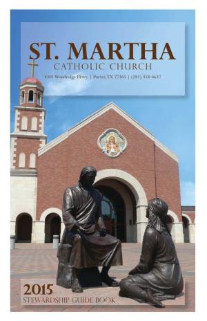 St. Martha Catholic Church Stewardship Guide Book St