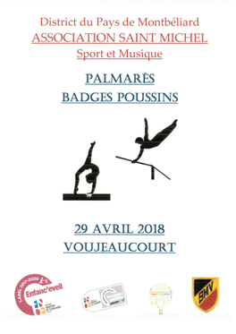 Palmarès Féminin Badges 29 04 2018 Voujeaucourt (Corrigé)