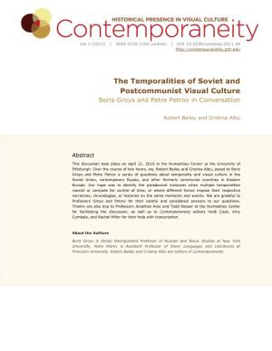 Contemporaneity: Historical Presence in Visual Culture