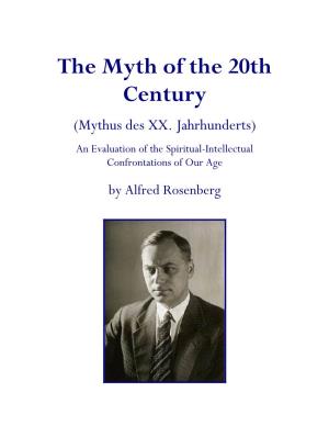 The Myth of the 20Th Century (Mythus Des XX