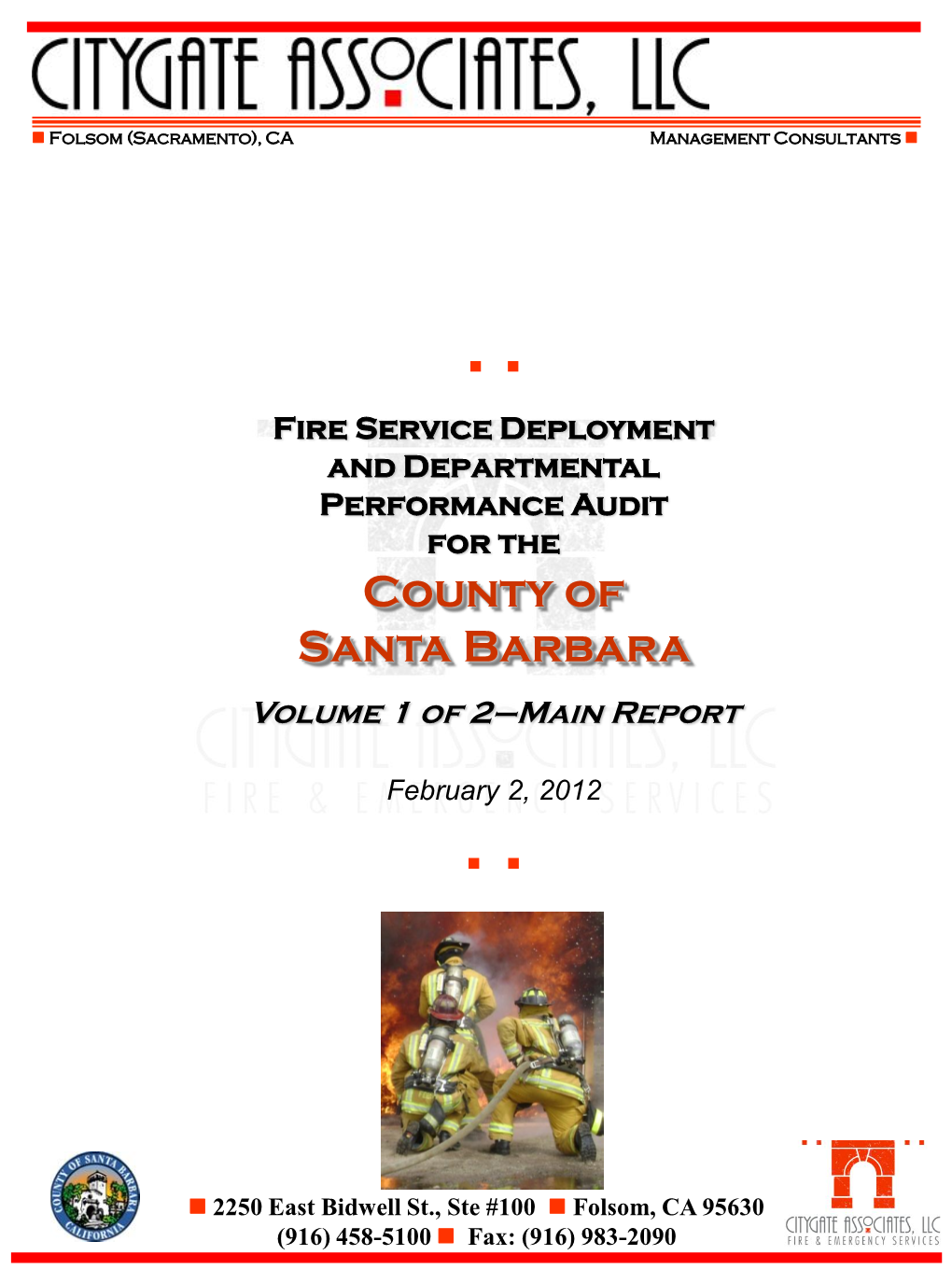 County of Santa Barbara Volume 1 of 2–Main Report