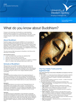 What Do You Know About Buddhism?