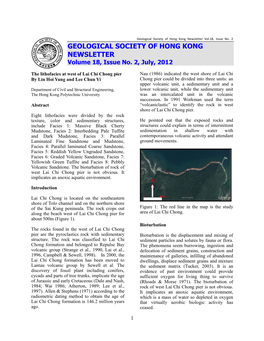 Geological Society of Hong Kong Newsletter Vol.18, Issue No