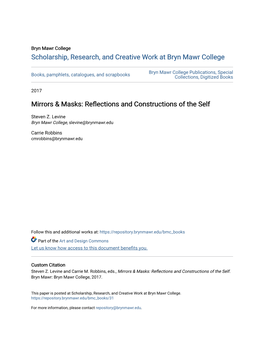 Mirrors & Masks: Reflections and Constructions of the Self