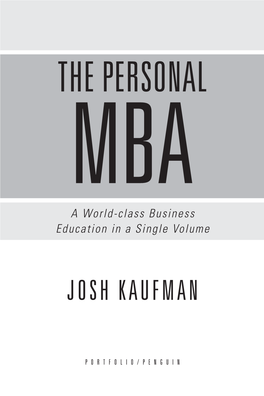 The Personal Mba