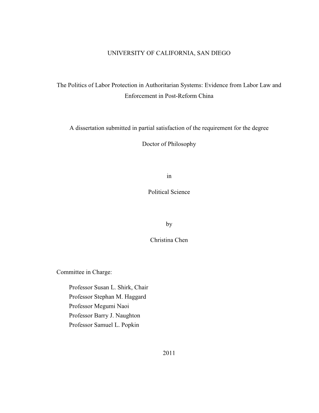 Evidence from Labor Law and Enforcement in Post-Reform China