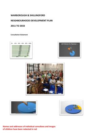 Warborough & Shillingford Neighbourhood Development Plan 2011 to 2033