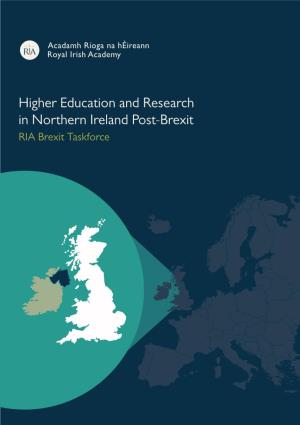 Higher Education and Research in Northern Ireland Post-Brexit