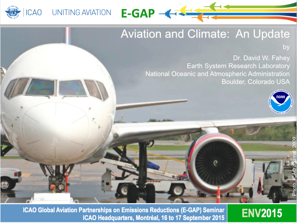 Aviation and Climate: an Update by Dr