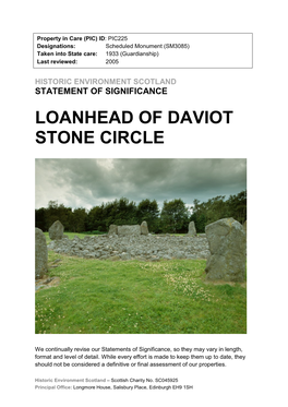 Loanhead of Daviot Stone Circle