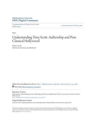 Authorship and Post-Classical Hollywood" (2015)