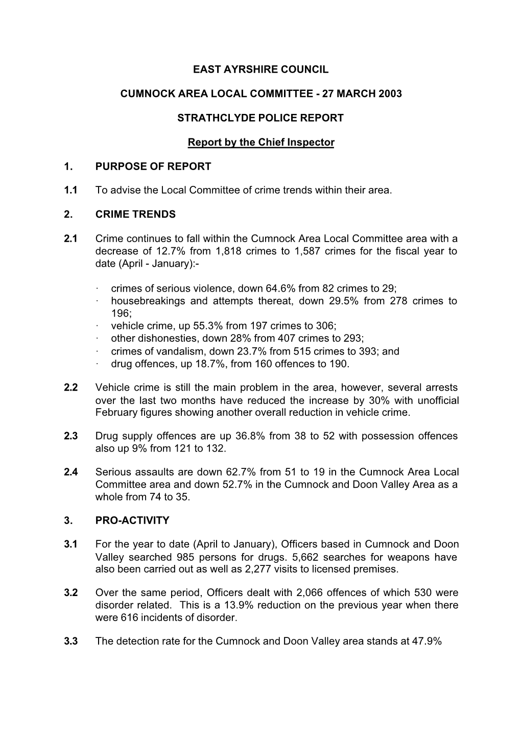 Strathclyde Police Spotlight Report