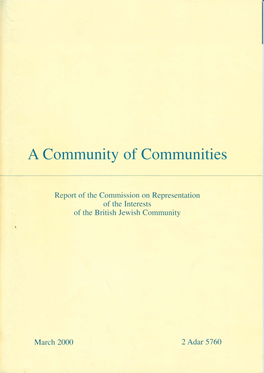 A Community of Communities