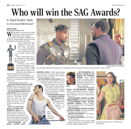 Who Will Win the SAG Awards? Is ‘Black Panther’ Likely to Win Ensemble Honor?