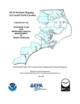 DCM Wetland Mapping in Coastal North Carolina