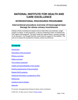 National Institute for Health and Care Excellence