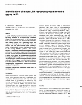 Identification of a Non-LTR Retrotransposon from the Gypsy Moth