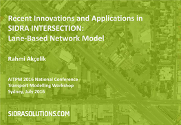 Lane-Based Network Model