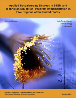 Applied Baccalaureate Degrees in STEM and Technician Education: Program Implementation in Five Regions of the United States