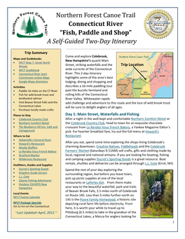 “Fish, Paddle and Shop” a Self-Guided Two-Day Itinerary