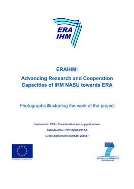 ERAIHM: Advancing Research and Cooperation Capacities of IHM NASU Towards ERA