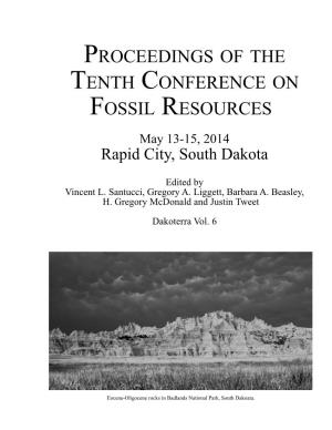 Proceedings of the Tenth Conference on Fossil Resources May 13-15, 2014 Rapid City, South Dakota