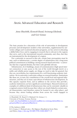 Arctic Advanced Education and Research
