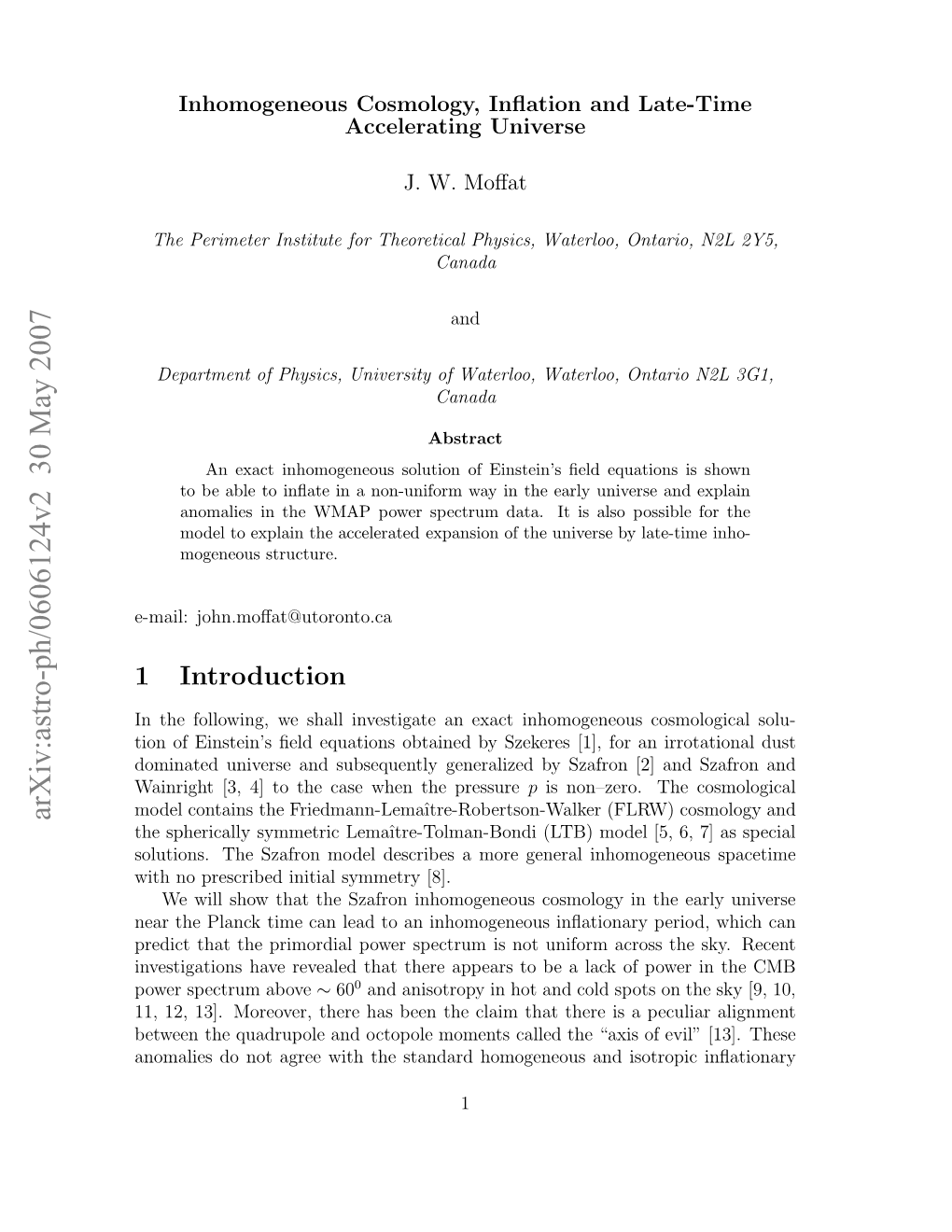 Inhomogeneous Cosmology, Inflation and Late-Time Accelerating Universe