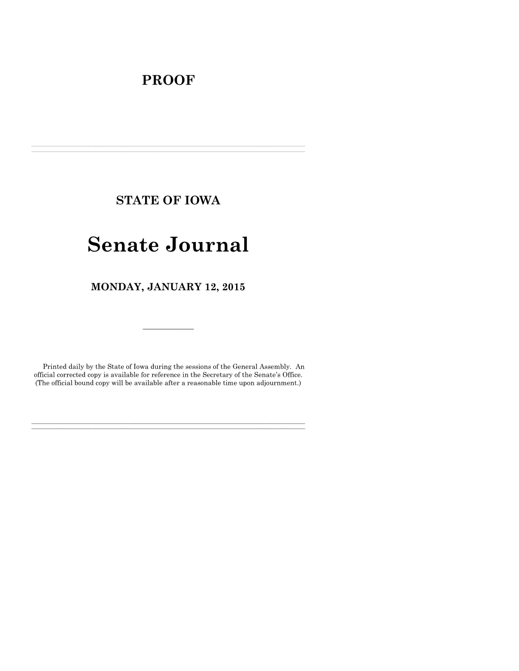 Senate Journal