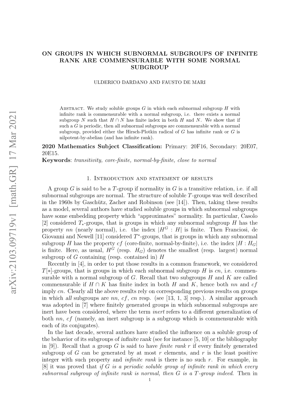 On Groups in Which Subnormal Subgroups of Infinite Rank Are