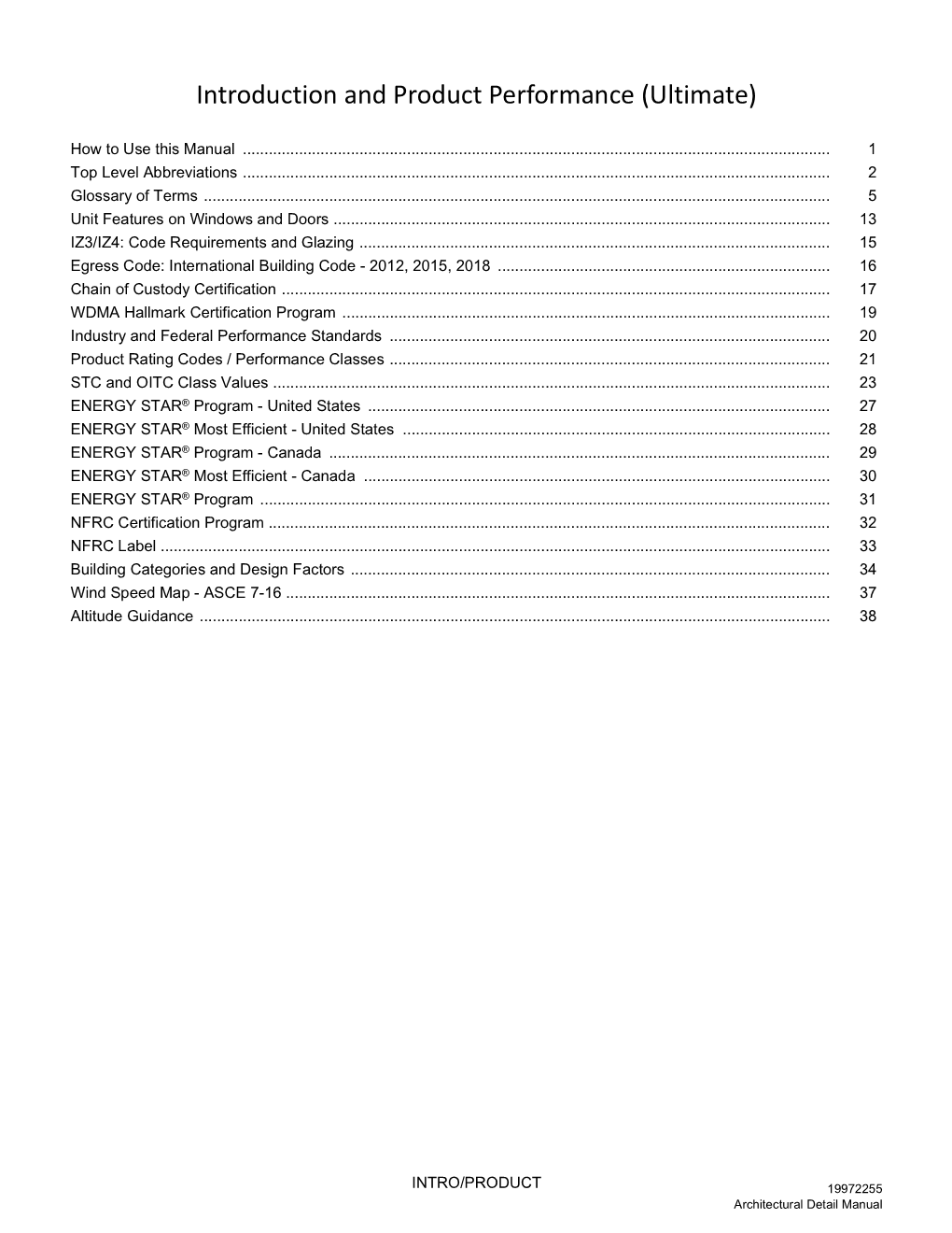 Introduction and Product Performance (Ultimate)