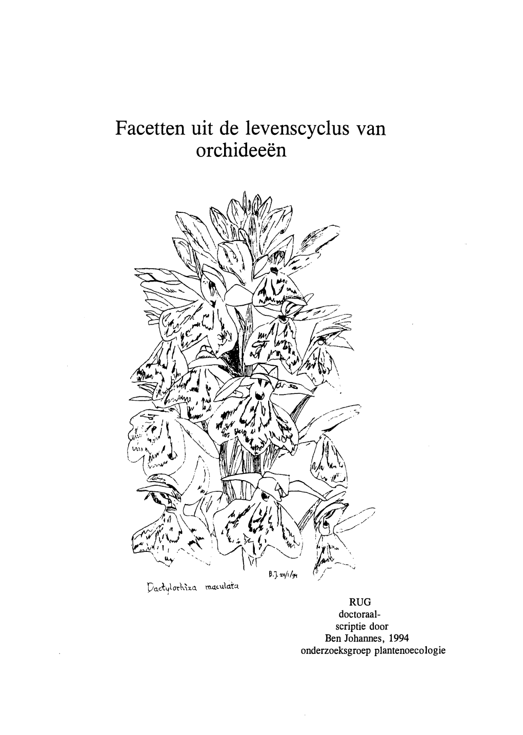 Facetten Uit De Levenscyclus Van Orchideeën