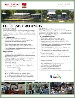 Corporate Hospitality