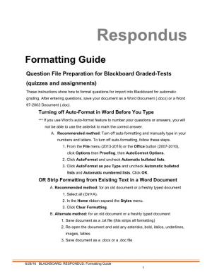 This Formatting Guide