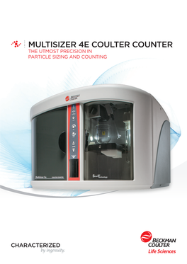 Multisizer 4E Coulter Counter