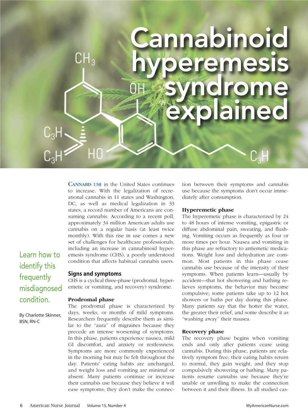 Cannabinoid Hyperemesis Syndrome Explained