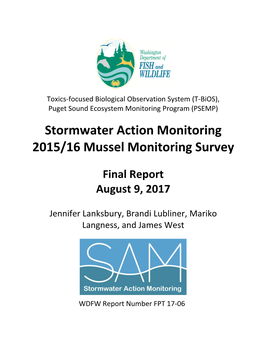 SAM Status and Trends Mussel Monitoring Draft Report
