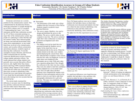 False Confession Identification Accuracy in Groups of College Students Kassondra Bertulis1, Dr