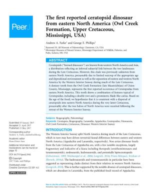 Owl Creek Formation, Upper Cretaceous, Mississippi, USA)