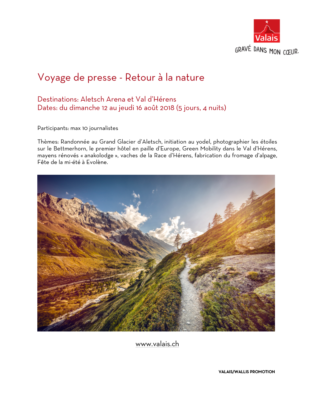 Voyage De Presse - Retour À La Nature