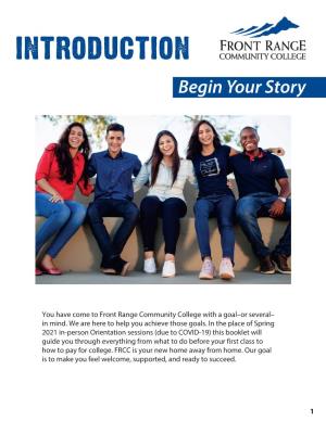 FRCC New Student Orientation: Introduction