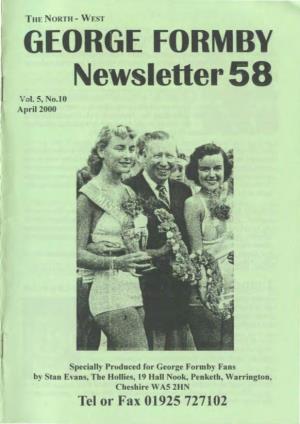 GEORGE FORMBY Newsletter 58 Vol